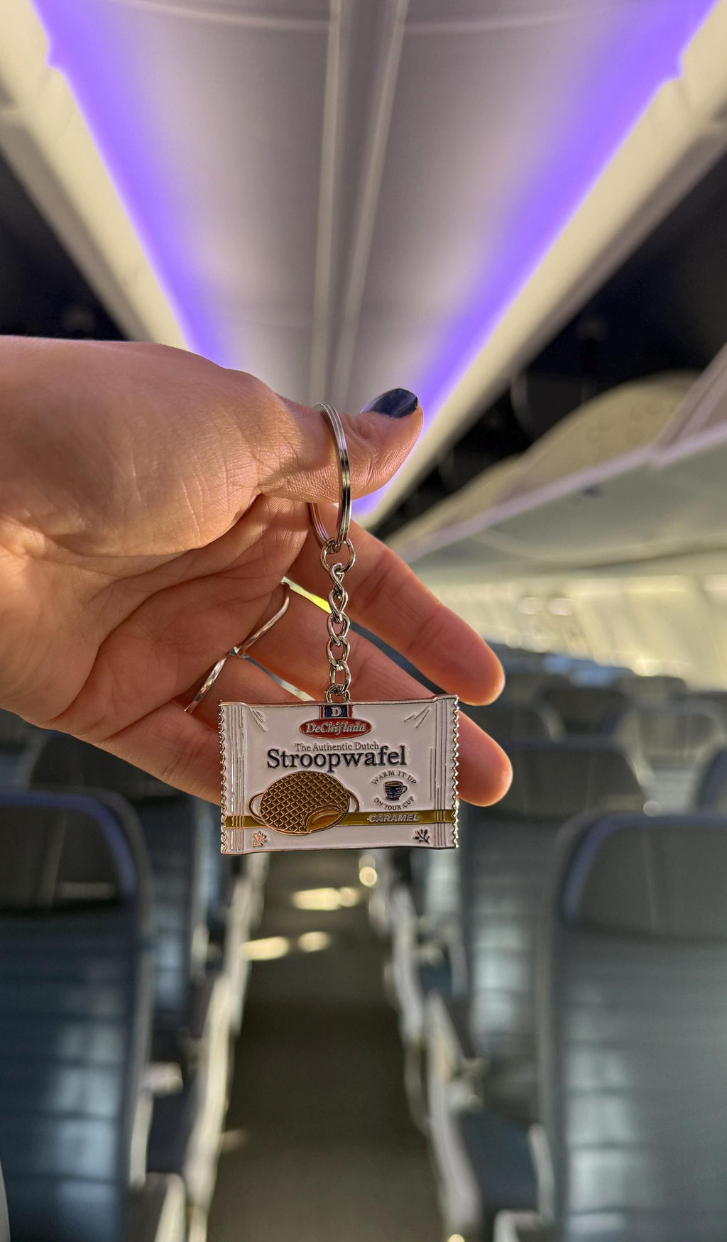 Stroopwafel inflight snack keychain