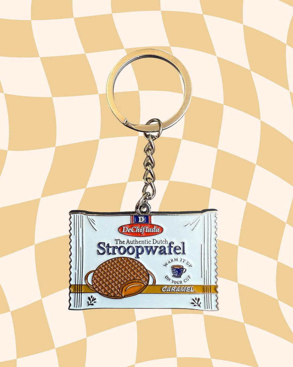 Stroopwafel inflight snack keychain