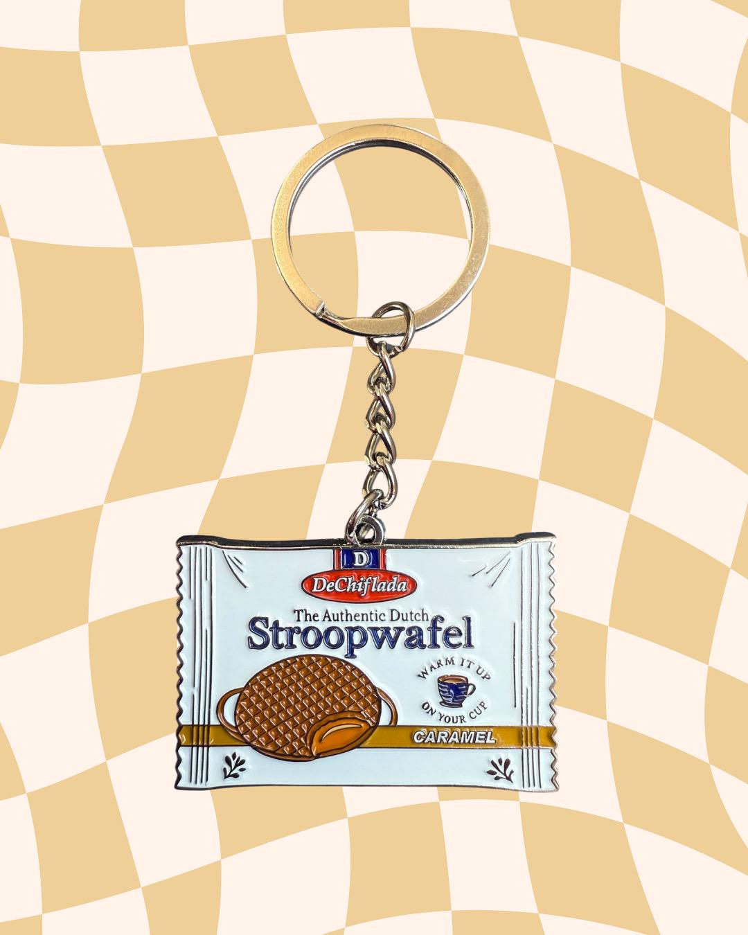 Stroopwafel inflight snack keychain